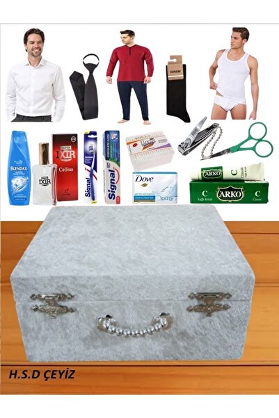 Sonem Çeyiz Cămașă de mire, papuci, set cosmetic 1002