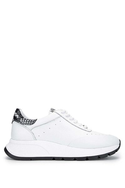 Tamer Tanca White Genuine Leather Women's Sneakers - Sports Shoes