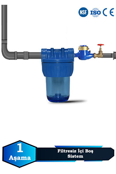 Sumarkt Atlantis Daire Bina Girişi 5 İnch 1 Aşama Su Arıtma Yumuşatma Cihazı(...