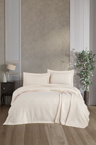 BİRHOME Комплект завивка и олекотена завивка Concorde Cream Color