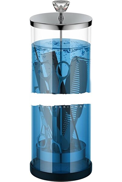 Nano Absolute makas ve tarak sterilize kabı cam fanus berber ve kuaförler için