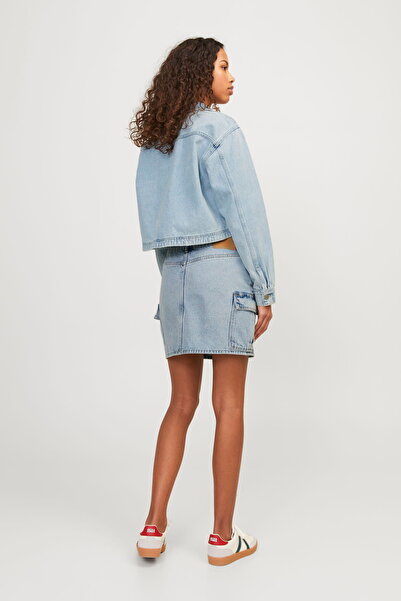 Jack & Jones Kadin Cep Detayli Denim Gömlek - Kayla