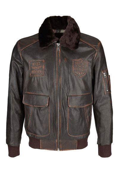 Tamer Tanca Genuine Leather Men's Coat - Red Antique