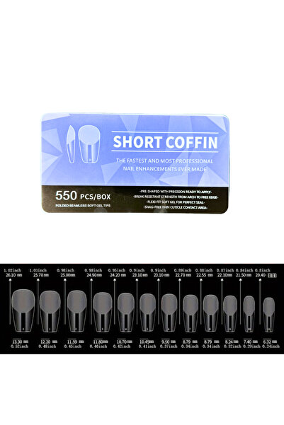 Gelshine Soft Tips Gel Protez Tırnak Soft Jel Tips 550’li