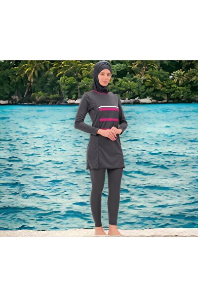 Shopiolog Μακρυμάνικο ελαστικό πλήρες χιτζάμπ με σχέδιο παλάμης