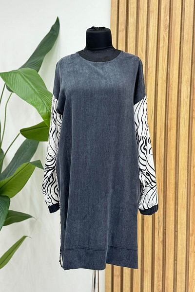 FUAT GÜRSEN Back Jacquard Printed Tunic