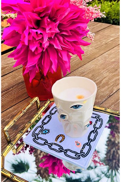 ge living White Lucky Charm Cocktail Napkin - 1 Piece