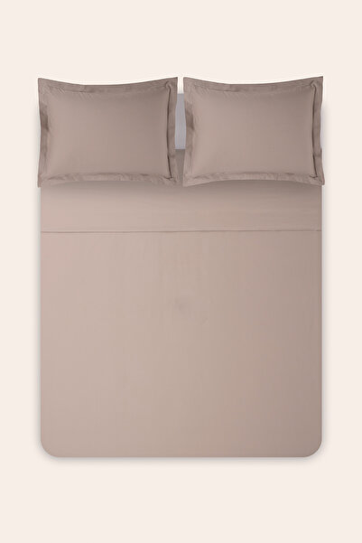 Penelope Catrine Percale Easy Care Duvet Cover Set Light Gray X Battal 240x260