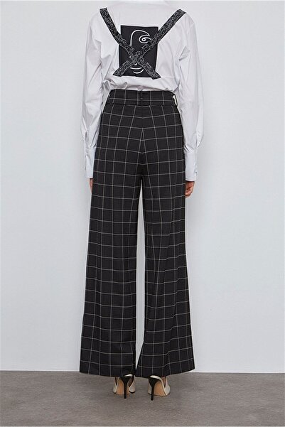 VERDA Checked Belted Trousers
