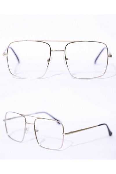 UBK Eyewear Square Numberless Unisex Glasses with Blue Light Filter