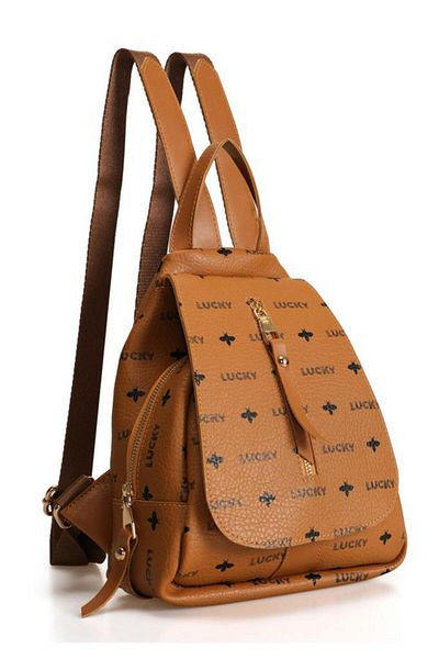 Lucky Bees Gemusterter Damenrucksack