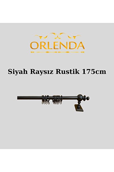 Orlenda Umeraș pentru perdele rustic din țeavă de aluminiu cu cap din lemn fă...