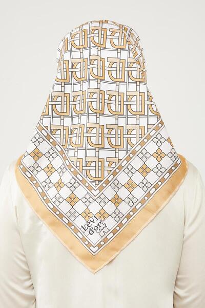 Levidor Gold Lvd Baskılı Trend Twill Eşarp