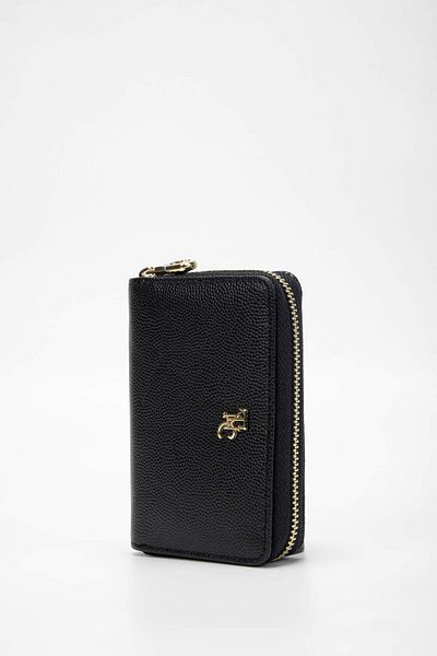 Tamer Tanca Women's Genuine Leather Black Caviar Wallet Wallet
