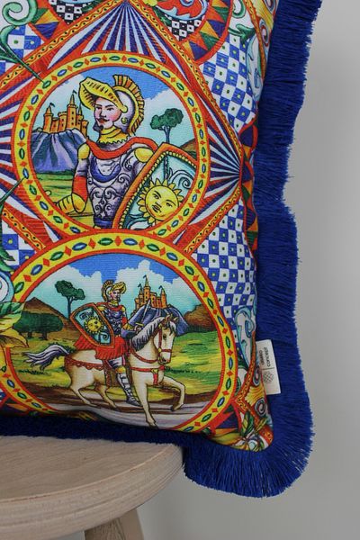 Alseko Concept Ciucuri Saks, model Soldier DG, husă de pernă pătrată decorativă 43x43cm