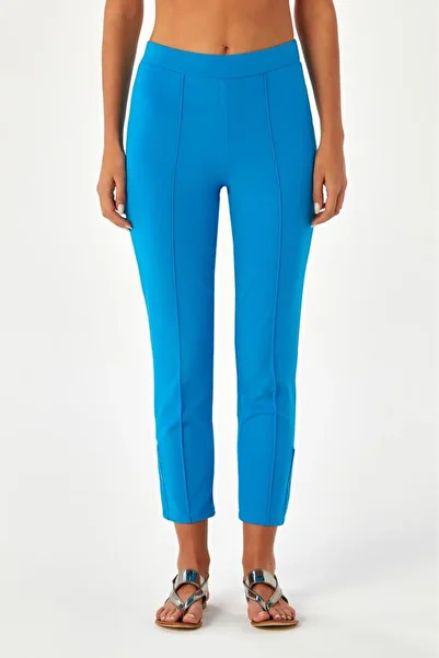 İKİLER Elastic Waist Pants with Snap Fasteners 024-2009