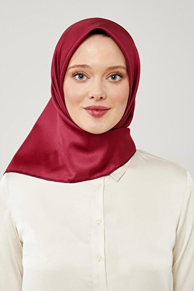 Levidor Burgundy Solid Color Trend Twill Scarf