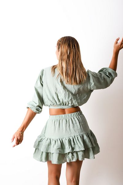 Botex Σετ φούστα και τοπ Muslin Crop
