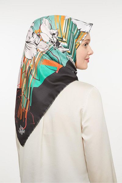 Levidor Μαύρο κασκόλ Trend Twill