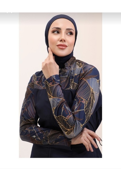 RECEP AYDIN Plus Size Gilded Nanotex Hijab Swimsuit