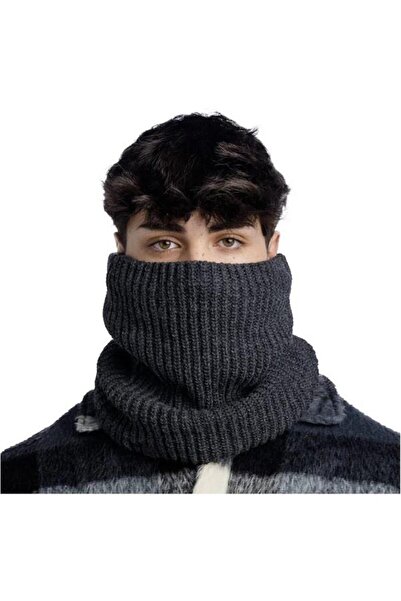 Buff Örgü Kaşkol В'язаний та флісовий шарф Jarn Graphite Gri