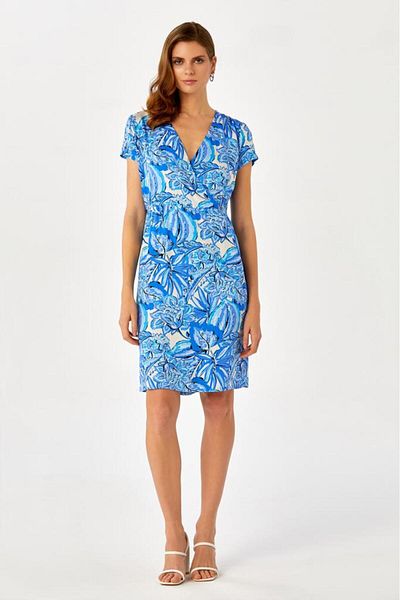 İKİLER Rochie cu model cu mâneci mini cu guler dublu 024-4011