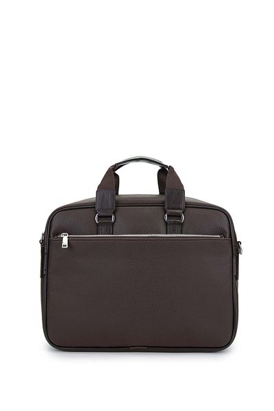 Tamer Tanca Unisex Vegan Brown Briefcase