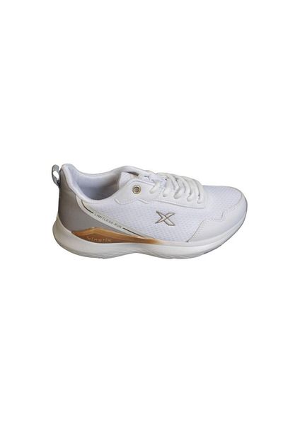 Kinetix KINETIX Women's Gray White Sneaker Mesh Sports Walking Shoes