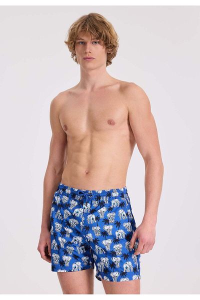 WESTMARK LONDON Ανδρικό μαγιό με στάμπα Blue Elephant Regular Fit WMANIMAL