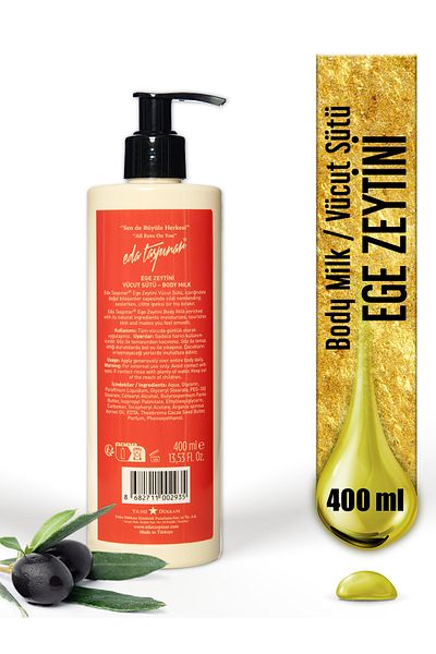 Eda Taşpınar Aegean Olive 400ml Moisturizing Body Lotion - Intensive Lotion (EGX87)