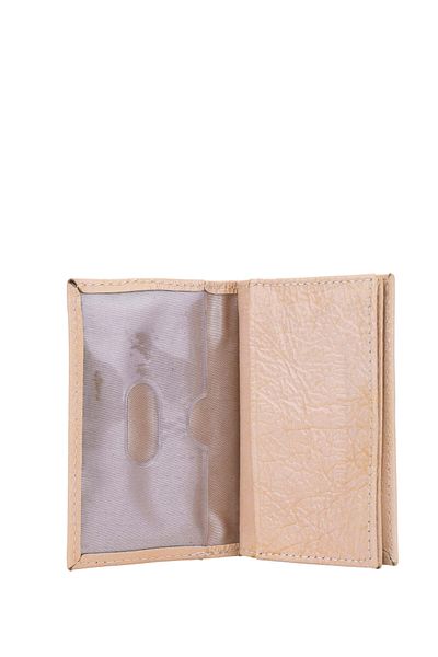 Tamer Tanca Unisex Genuine Leather Beige Daily Wallet