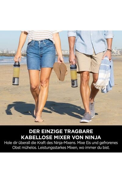 NINJA Blast Taşınabilir Kablosuz Mikser ve Smoothie Makinesi, Güçlü, Şarj Edilebilir, 530ml ,