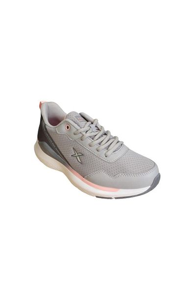 Kinetix KINETIX Women's Gray White Sneaker Mesh Sports Walking Shoes