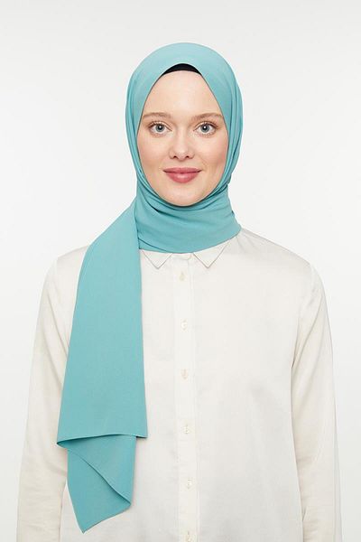 Levidor Green Plain Medina Silk Shawl