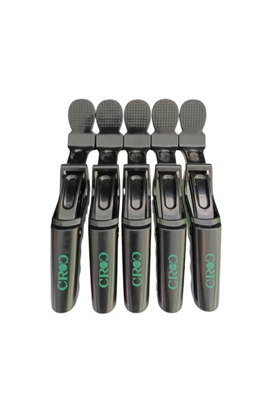 Croc 3200 Clemă pentru păr de liliac, pachet de 5, negru