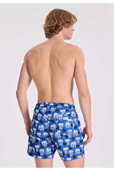 WESTMARK LONDON Ανδρικό μαγιό με στάμπα Blue Elephant Regular Fit WMANIMAL