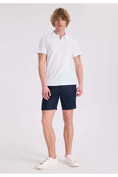 WESTMARK LONDON Λευκό γιακά πόλο Terry ύφασμα από οργανικό βαμβάκι κανονική εφαρμογή Ανδρικό μπλουζάκι BREEZE TOWELLING