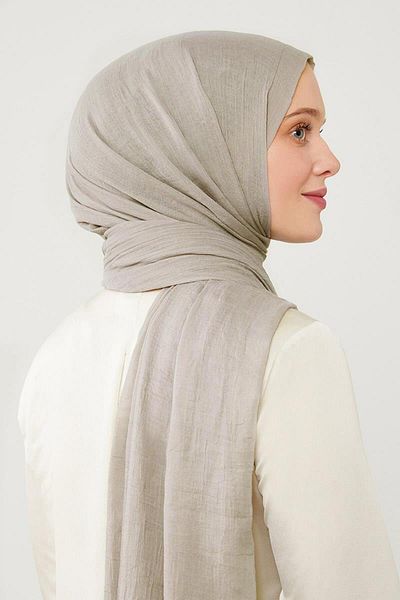 Levidor Mink Wrinkled Fabric Hawaiian Shawl