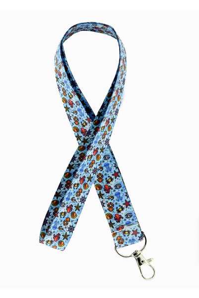 YİĞİTBAŞI DENİZ YILDIZI Desen Boyun İpi Ve Telefon Askısı Okul ,hastane ,asçı ,güvenlik Ve Sporda Lanyard