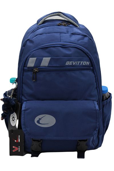 Bevitton Bvt-34300 Navy Blue School Bag Water Repellent Special Fabric Σχολικό σακίδιο πλάτης