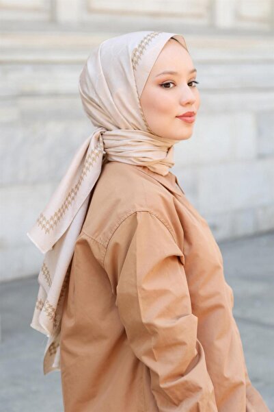 Hint İpek Monogram Şal MONOV02-19