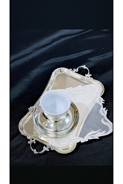 zucace 21 Cm Küçük Boy Italyan Gümüş Tepsi