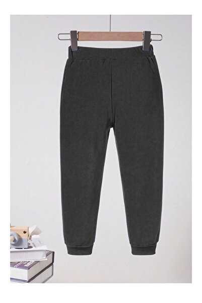 Heybely Kids Kalp Baskılı Kız Çocuk Eşofman Takımı 2 İplik Şardonlu