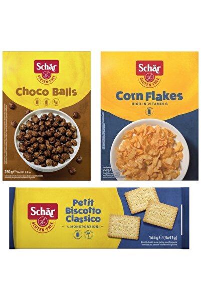 Schar Choco Balls Çikolata Kaplı Mısır Gevreği - Schar Petibör Bisküvi - Scha...