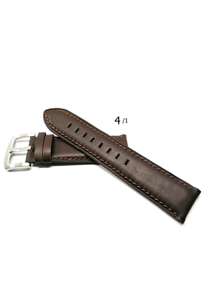 FADO flat genuine brown 22mm watch band 4 /1