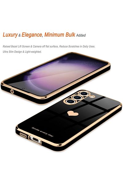 GAGA ELEKTRONİK Laser Cut Heart Pattern Case for Samsung Galaxy S21 Fe