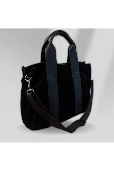 KRISTE BELL Nr 2005-Totebag Genuine Leather Chamois - 38 cm Length, 29 Width
