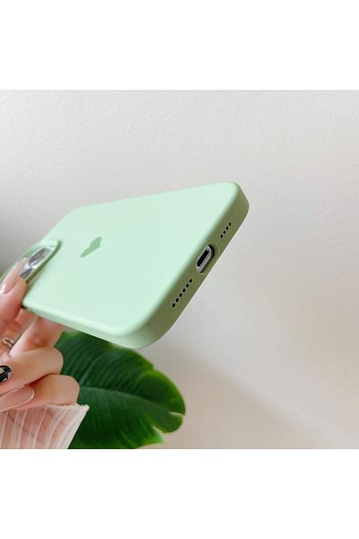 GAGA ELEKTRONİK حافظة داخلية مخملية مقاومة للصدمات مع شعار قلب لهاتف آيفون 13 برو ماكس
