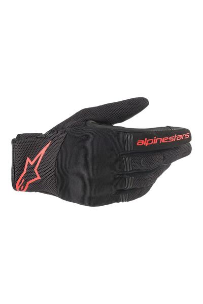 Alpinestars Copper Korumalı Motosiklet Eldiveni Siyah / Kırmızı