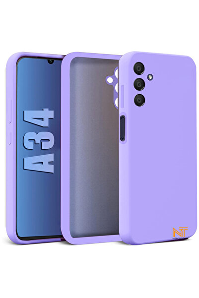Nezih Case Samsung Galaxy A34 Kılıf Kamera Korumalı Lansman Kadife Iç Yüzeyli (şık Tasarım) Silikon Kapak